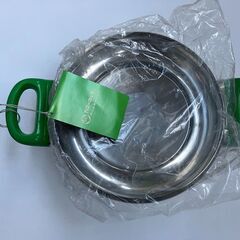 未使用　１８ｃｍステンレス両手鍋　日本製の画像