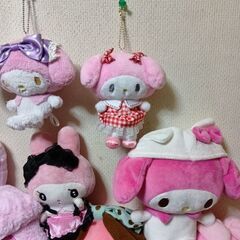 マイメロディ　大中小ぬいぐるみ　1個150円〜250円までの画像