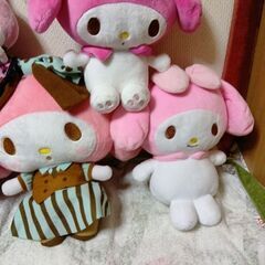 マイメロディ　大中小ぬいぐるみ　1個150円〜250円までの画像
