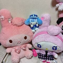 マイメロディ　大中小ぬいぐるみ　1個150円〜250円までの画像