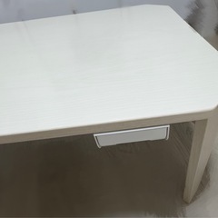 ニトリ 折りたたみテーブル アイボリーの画像