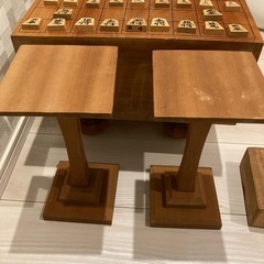 将棋盤、駒、駒置きの画像