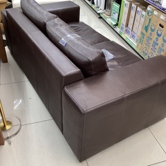 2人掛けソファー ブラウンの画像