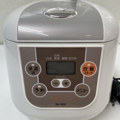 R352 ☀️ BONABONA 炊飯ジャー 3.5合炊き 15年製 BK-R60-WH ⭐ 動作確認済 ⭐ クリーニング済の画像