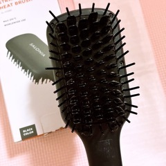 🌸SALONIA ストレートヒートブラシ SL-012BK ブラック🌸の画像