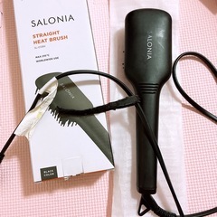 🌸SALONIA ストレートヒートブラシ SL-012BK ブラック🌸の画像