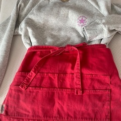 お値下げ中🌸エプロン赤【11/9お取引き最終】の画像