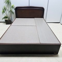 FRANCEBED ダブルフレーム・マットレスセット ダークブラウンの画像