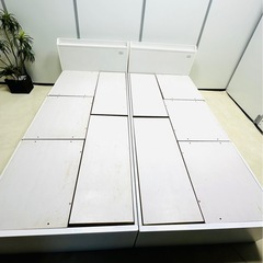 ニトリ　キングサイズマットレスセット 引き出し付きの画像