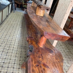 長さ5ｍの木製陳列台
の画像