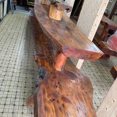 長さ5ｍの木製陳列台
の画像