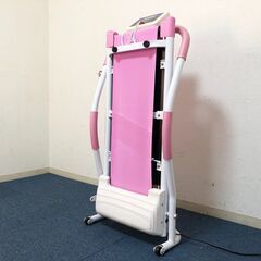 電動ルームランナー HSM-T01ピンク 折りたたみ可能 ウォーキングマシン 電動ウォーカー かんたん操作パネル 清掃/動作確認済みの画像
