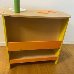 【おもちゃ】木のキッチン(森のアイランドキッチン)の画像