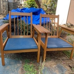 木製おしゃれなローチェア♪引き取り限定！の画像