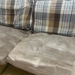 2人掛けソファ0円で！の画像