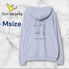 Mark Gonzales ライトブルー Mサイズ　パーカーの画像