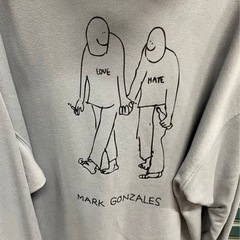 Mark Gonzales ライトブルー Mサイズ　パーカーの画像