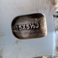 5.5J−15 PCD139.7 　4本セット キャラバンに履いてました。の画像