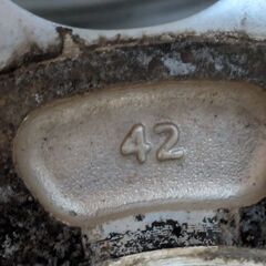 5.5J−15 PCD139.7 　4本セット キャラバンに履いてました。の画像