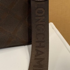 ★ヴィンテージ★ LONGCHAMP ロンシャン モノグラム 総柄 ハンドバッグ トートバッグ ブラウン 約幅40cm×高さ25cmの画像