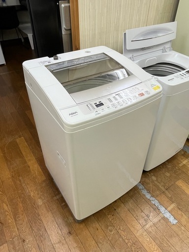 #39 大きめ8.0kg!! 激安洗濯機!! AQUA 2019年 AQW-VW80G(W) 全自動電気洗濯機