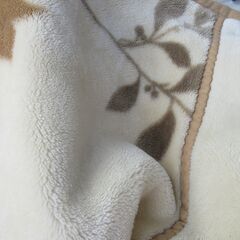 西川　NISHIKAWA 高級毛布　ベージュ系　シングル　京都西川の画像