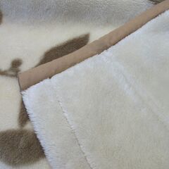 西川　NISHIKAWA 高級毛布　ベージュ系　シングル　京都西川の画像