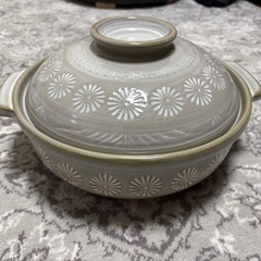 土鍋 銀峰 花三島 9号 IH対応
の画像