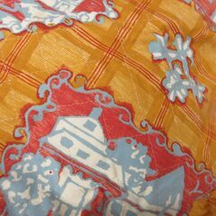 昭和レトロ　敷物　マルチカバー　お家柄　こたつカバー　マルチラグの画像