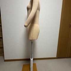 和装ボディ マネキン 着付け トルソー フレキ腕付き (ベージュ色) の画像