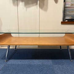 ミッドセンチュリー　ガラステーブルの画像