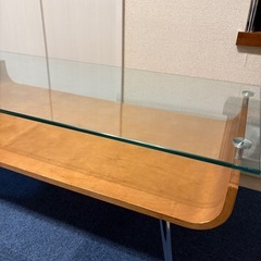 ミッドセンチュリー　ガラステーブルの画像