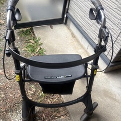 歩行器 歩行車 シルバーカー 室外用 折りたたみ可能 座面付き 四輪 キャスター付き ショッピングカー 手押し車 介護 高齢者【パープル】の画像