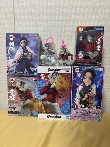 鬼滅の刃　フィギュア　まとめ売り　7体セット　童磨　胡蝶　猗窩座