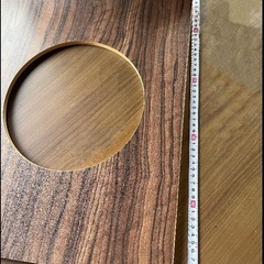 座椅子　木目調の画像