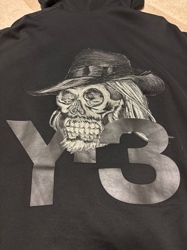 ✨希少・美品✨ Y-3 背面スカル ジップパーカー M  パーカー　adidas