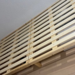 【11/22のみ】すのこベッド/シングルショート/マットレス付きの画像