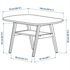 IKEA ダイニングテーブルの画像