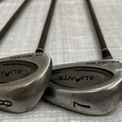 ij6162A ゴルフバッグ クラブ アイアン 8本 ALIANTE FOR URBAN PEOPLE ピッチングウェッジ アプローチ 5-9番 アリアンテの画像