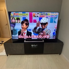 TOSHIBA REGZA 65インチ　テレビ　てれびだいテレビ台セット  の画像