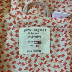 ZARA baby アウターの画像
