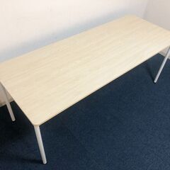 アール・エフ・ヤマカワ ミーティングテーブル RFSPT-1870WH（NA) 角丸仕様 シンプルテーブル W1800×D700 メラミン樹脂化粧ワークテーブルの画像