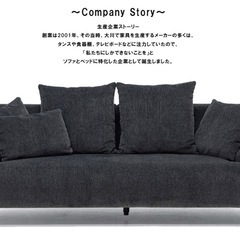 sheer 3人掛けソファ ファブリックの画像