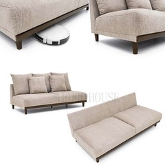 sheer 3人掛けソファ ファブリックの画像