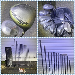 男性用セット(Rフレックス) ウッドはドライバーとスプーンの2本 ユーティリティ3、4の2本 アイアンは高性能アイアン5-9、Pw、Sw、パターの画像