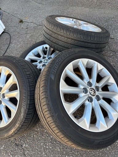 良品 TOYOTA トヨタ 純正 16インチ アルミホイール 16×7J BS ECOPIA 205/55R16 2023年製 タイヤ4本セット