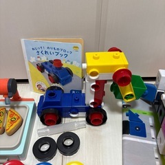 こどもちゃれんじ　知育セット　いろりん　のりものブロック　キラキラ知育ブロックの画像