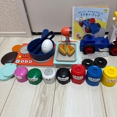 こどもちゃれんじ　知育セット　いろりん　のりものブロック　キラキラ知育ブロックの画像