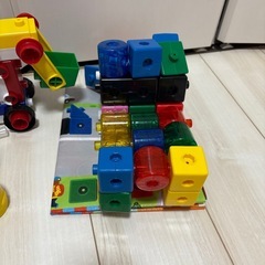 こどもちゃれんじ　知育セット　いろりん　のりものブロック　キラキラ知育ブロックの画像