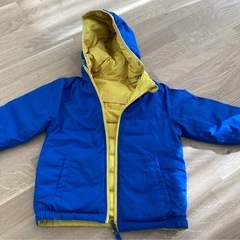 リバーシブルダウン　イエローandブルーの画像